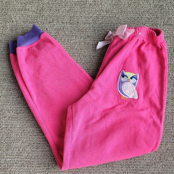🤸‍♀️3 for 12🤸‍♂️ Girls Jogger Sweatpants Pajama Bottoms Owl 10 - Picture 4 of 4